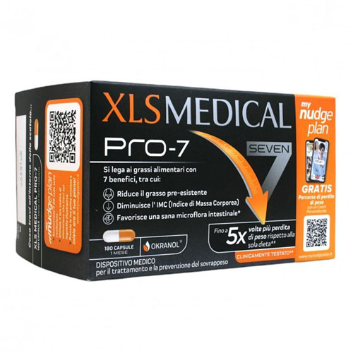 XLS MEDICAL PRO 7 180 CAPSULE TAGLIO PREZZO - Farmacia Nuova Dr.ssa Gabriella Catellani
