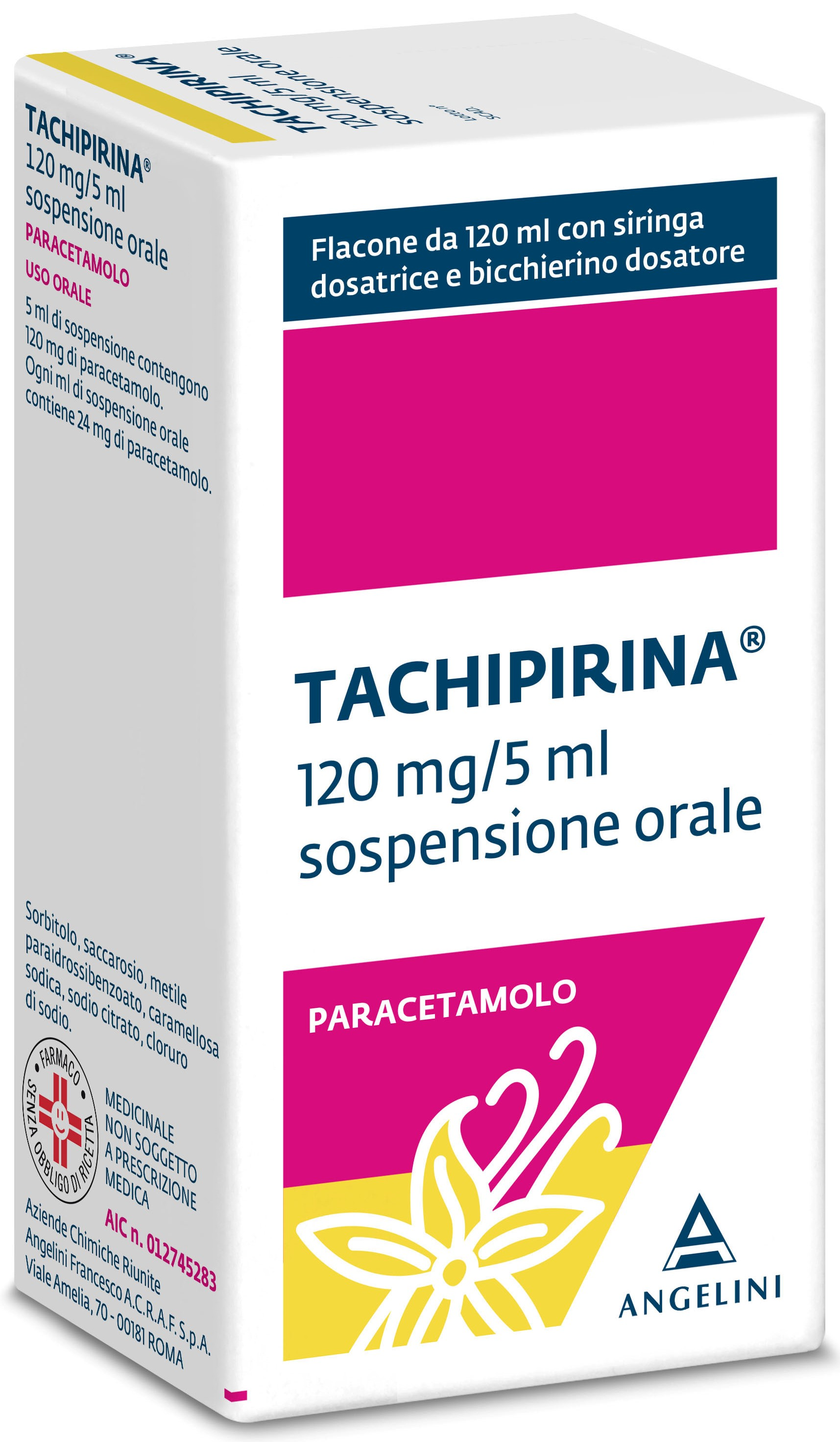 TACHIPIRINA*SOSP 120ML VAN/CAR - Farmacia Nuova Dr.ssa Gabriella Catellani