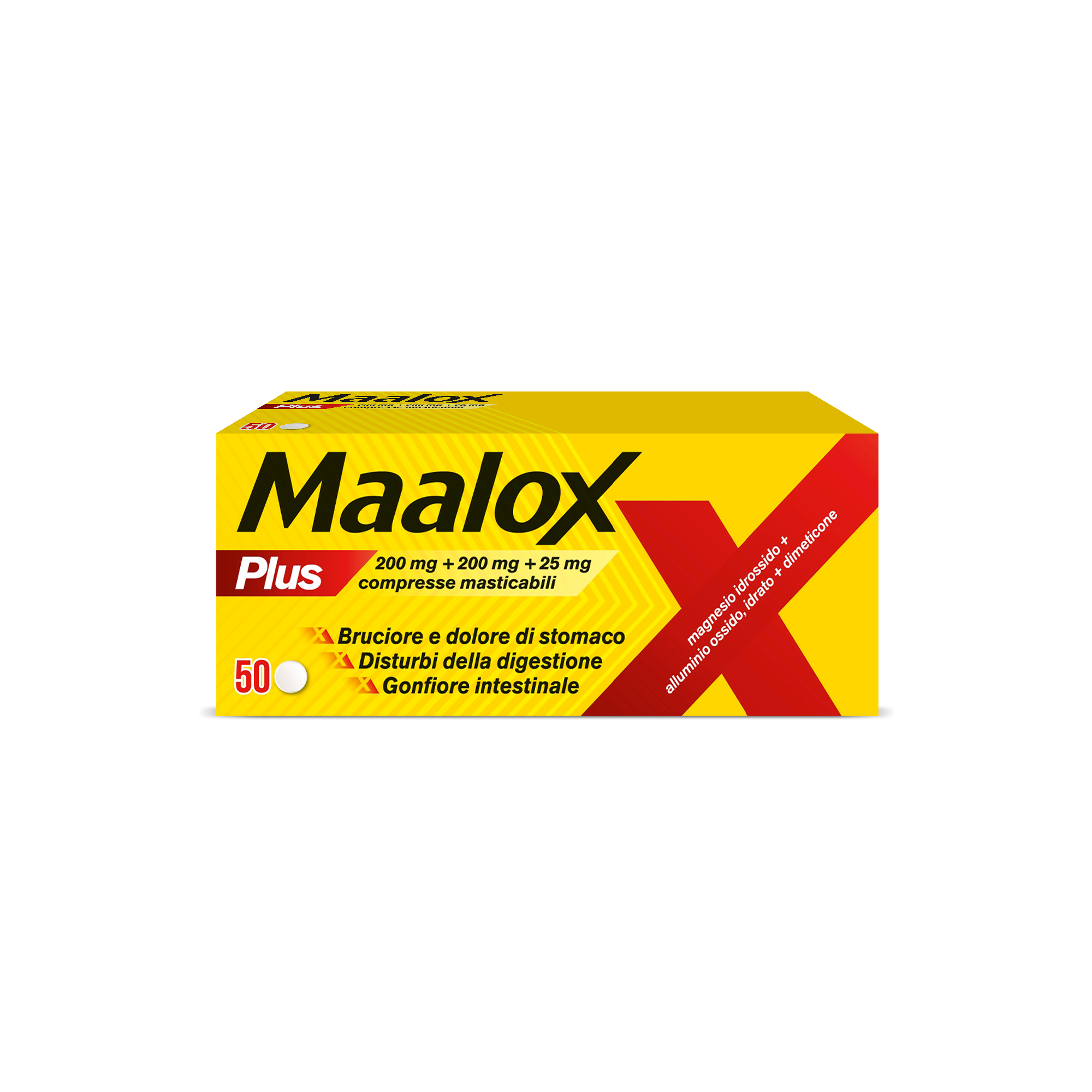 MAALOX PLUS*50CPR MAST - Farmacia Nuova Dr.ssa Gabriella Catellani