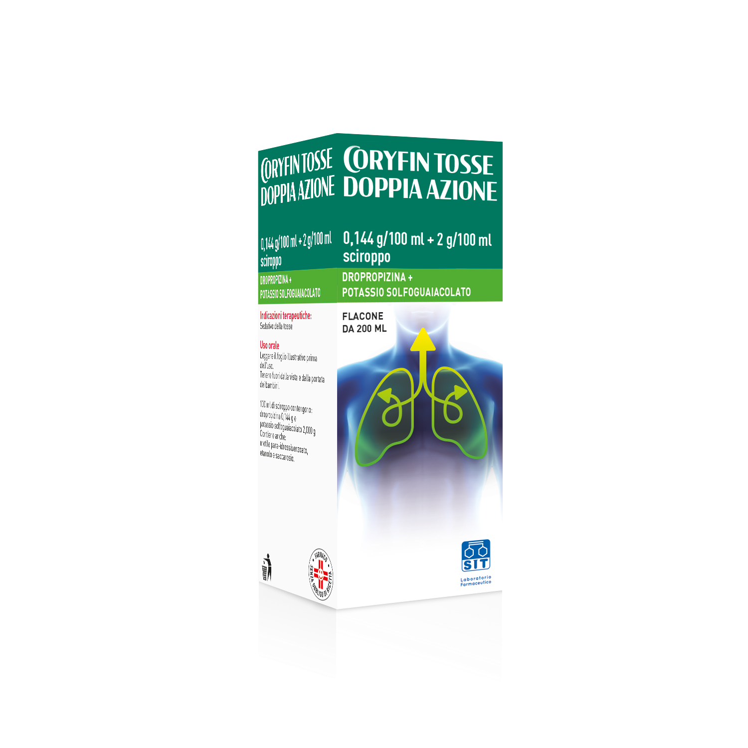CORYFIN TOSSE DOPPIA AZ*200ML - Farmacia Nuova Dr.ssa Gabriella Catellani