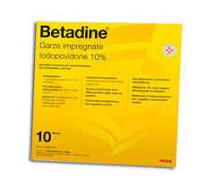 BETADINE*10GARZE IMPREGN 10x10 - Farmacia Nuova Dr.ssa Gabriella Catellani