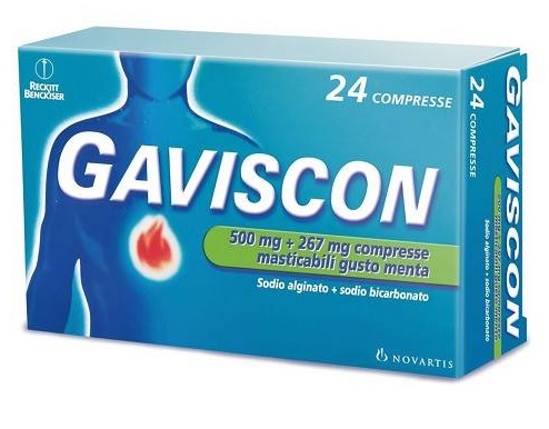 GAVISCON*24CPR MENTA 500+267MG - Farmacia Nuova Dr.ssa Gabriella Catellani