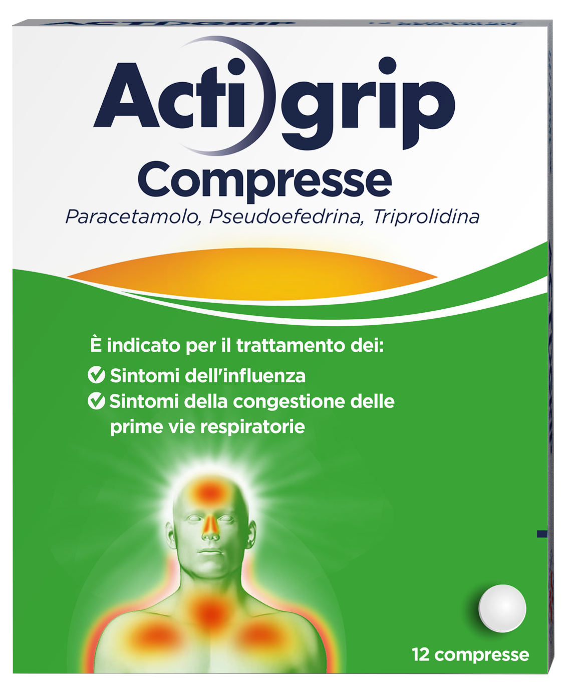 ACTIGRIP*12CPR 2,5+60+500MG - Farmacia Nuova Dr.ssa Gabriella Catellani