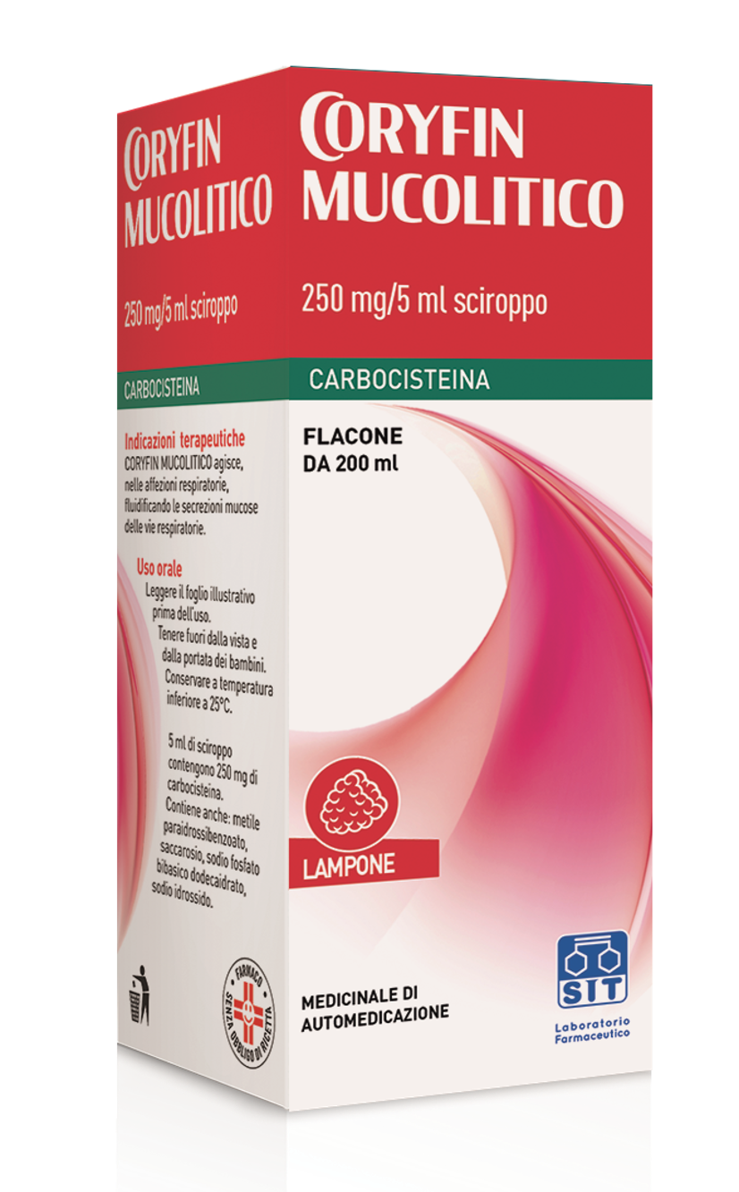 CORYFIN MUCOLITICO*SCIR 200ML - Farmacia Nuova Dr.ssa Gabriella Catellani