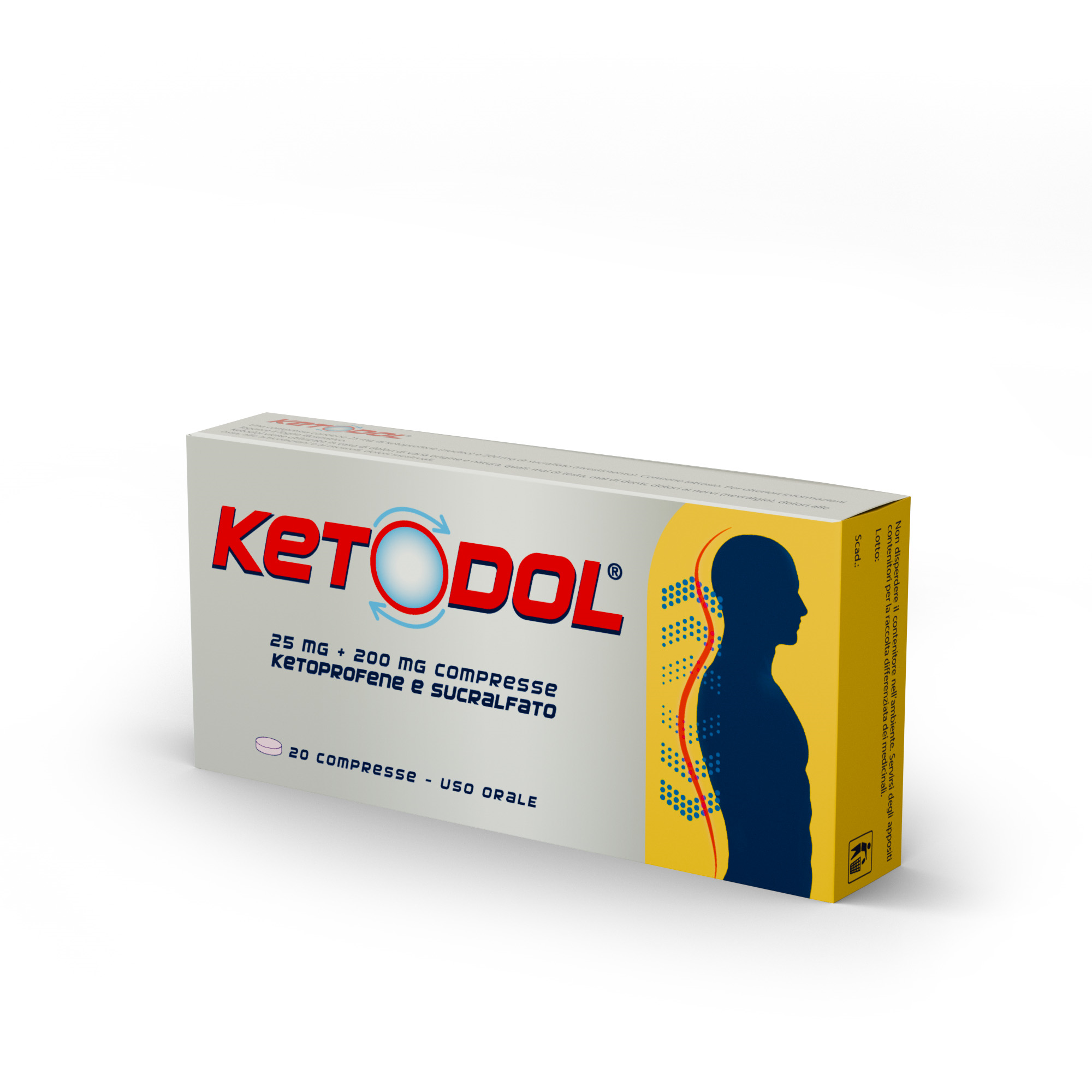 KETODOL*20CPR 25MG+200MG - Farmacia Nuova Dr.ssa Gabriella Catellani