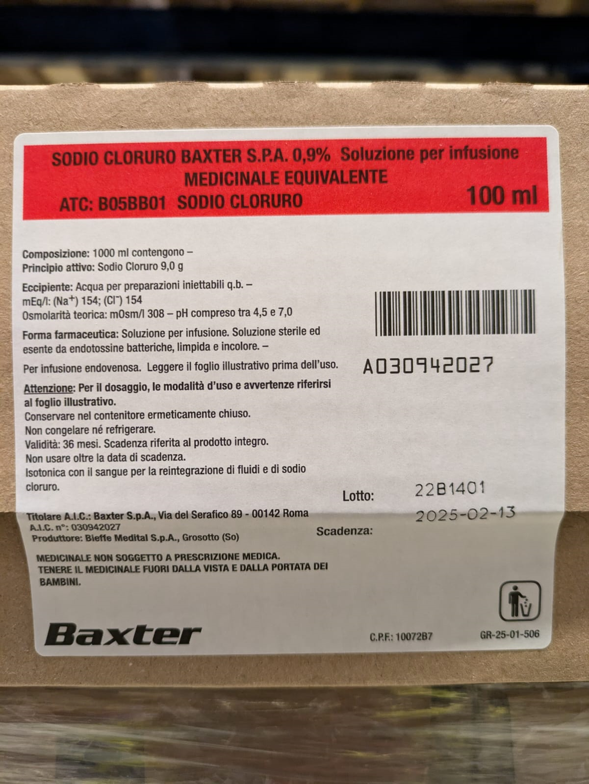SODIO CLORURO*0,9% 1FL 100ML - Farmacia Nuova Dr.ssa Gabriella Catellani