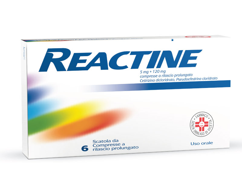 REACTINE*6CPR 5MG+120MG RP - Farmacia Nuova Dr.ssa Gabriella Catellani