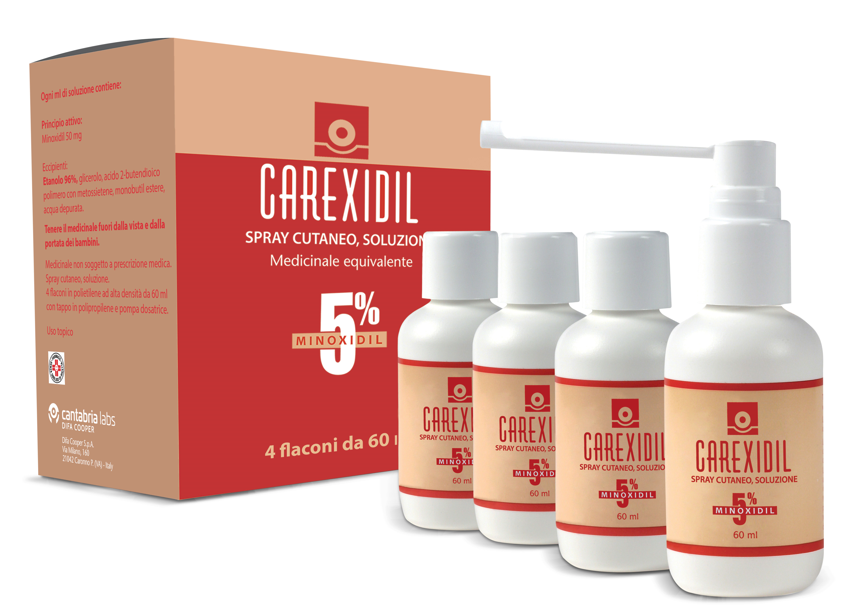 CAREXIDIL*4FL SOLUZ CUT 60ML5% - Farmacia Nuova Dr.ssa Gabriella Catellani