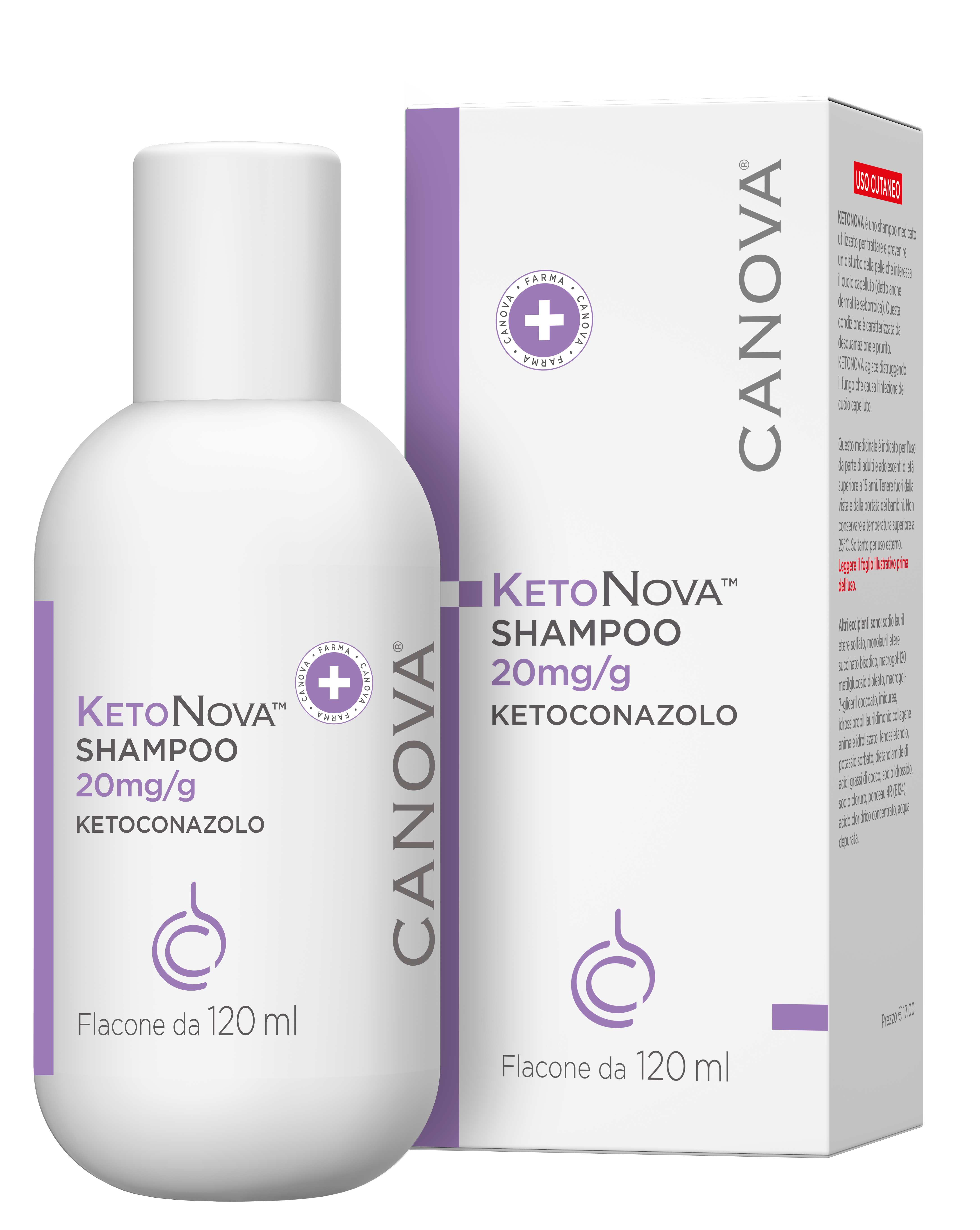 KETONOVA*SHAMPOO 120ML 20MG/G - Farmacia Nuova Dr.ssa Gabriella Catellani
