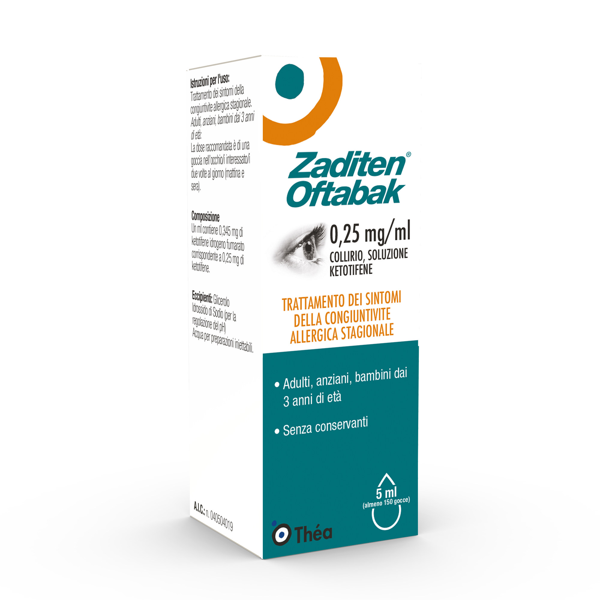 ZADITEN OFTABAK*COLLIRIO FL5ML - Farmacia Nuova Dr.ssa Gabriella Catellani