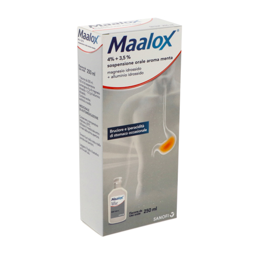 MAALOX*OS SOSP 250ML 4%+3,5% - Farmacia Nuova Dr.ssa Gabriella Catellani