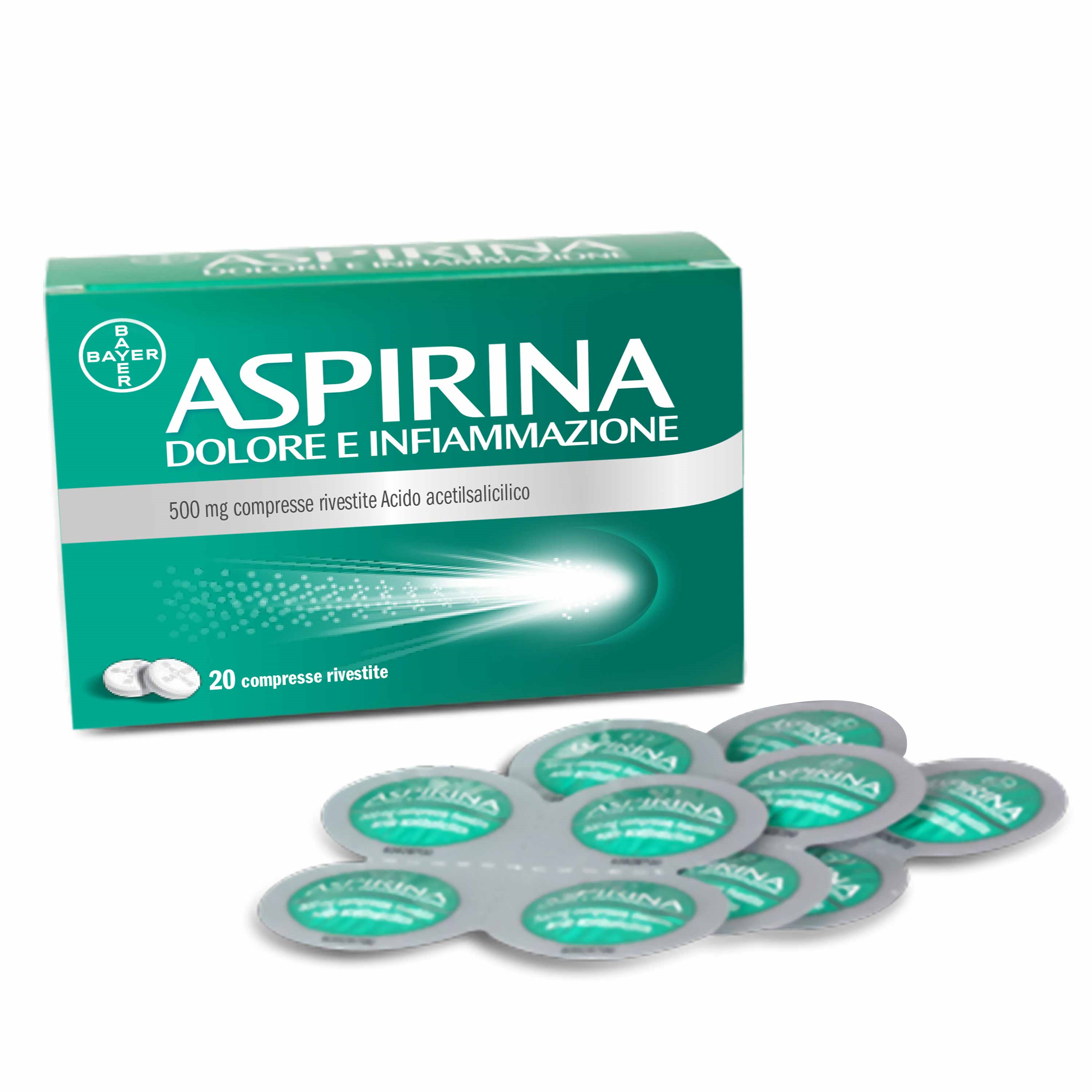 ASPIRINA DOLORE INF*20CPR500MG - Farmacia Nuova Dr.ssa Gabriella Catellani