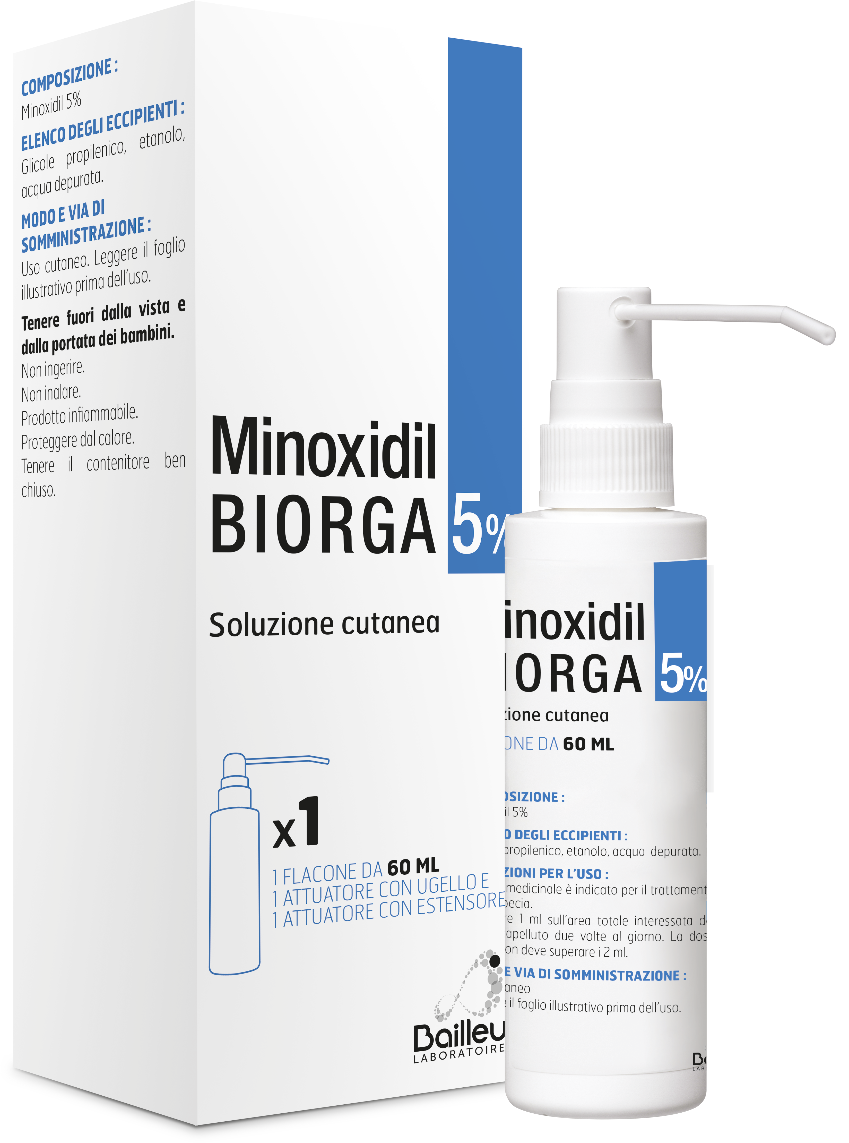 MINOXIDIL BIORGA*SOL CUT60ML5% - Farmacia Nuova Dr.ssa Gabriella Catellani