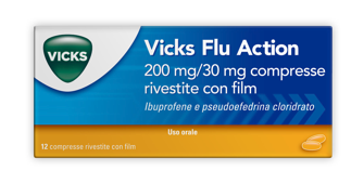 VICKS FLU ACTION*12CPR200+30MG - Farmacia Nuova Dr.ssa Gabriella Catellani