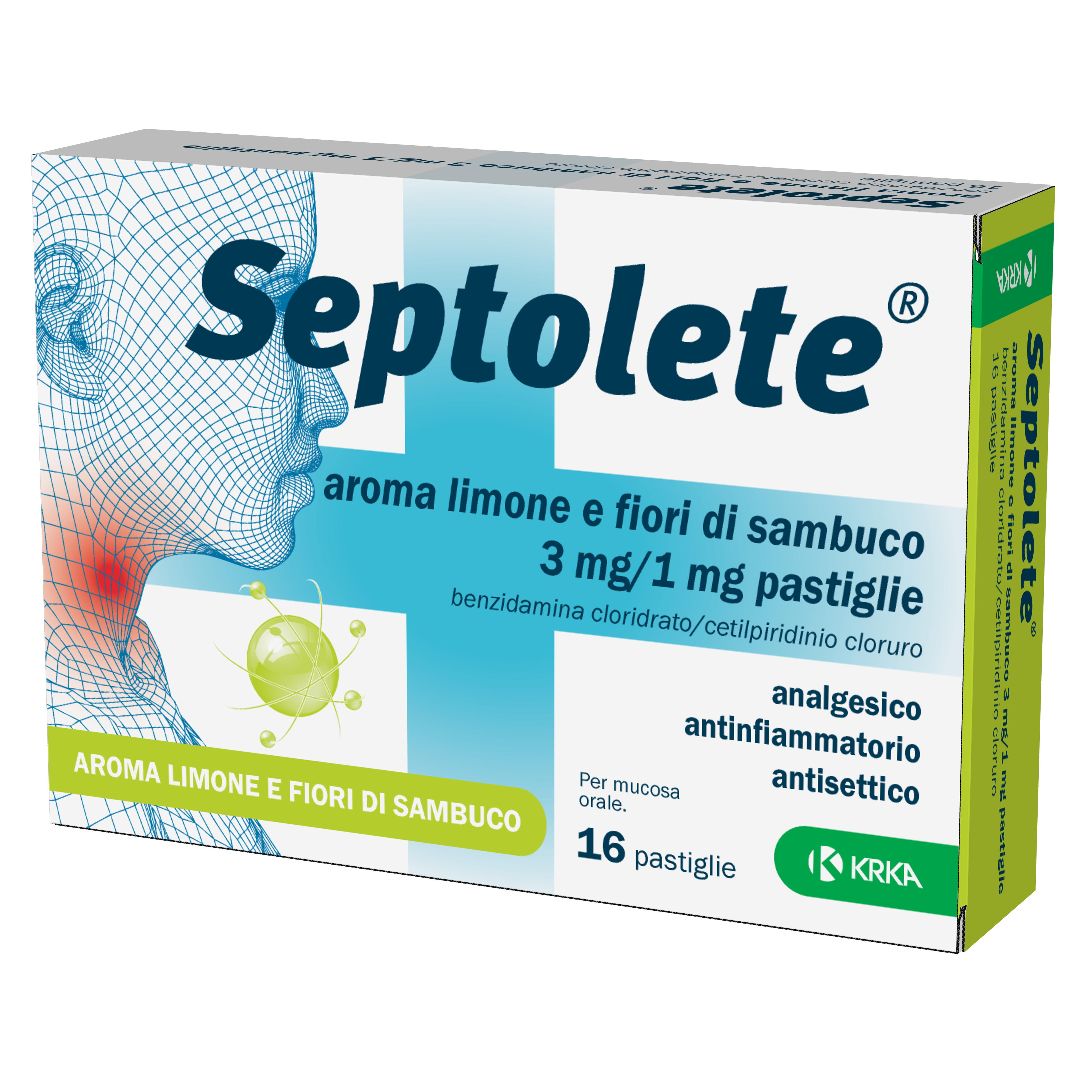 SEPTOLETE*16PAST3+1MG LIM FIOR - Farmacia Nuova Dr.ssa Gabriella Catellani