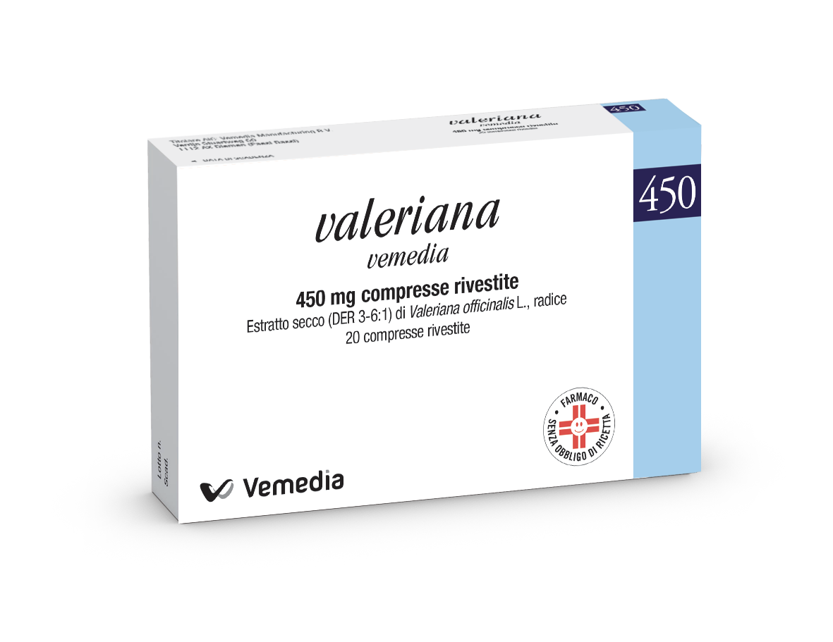 VALERIANA VEMEDIA*20CPR RIV450 - Farmacia Nuova Dr.ssa Gabriella Catellani