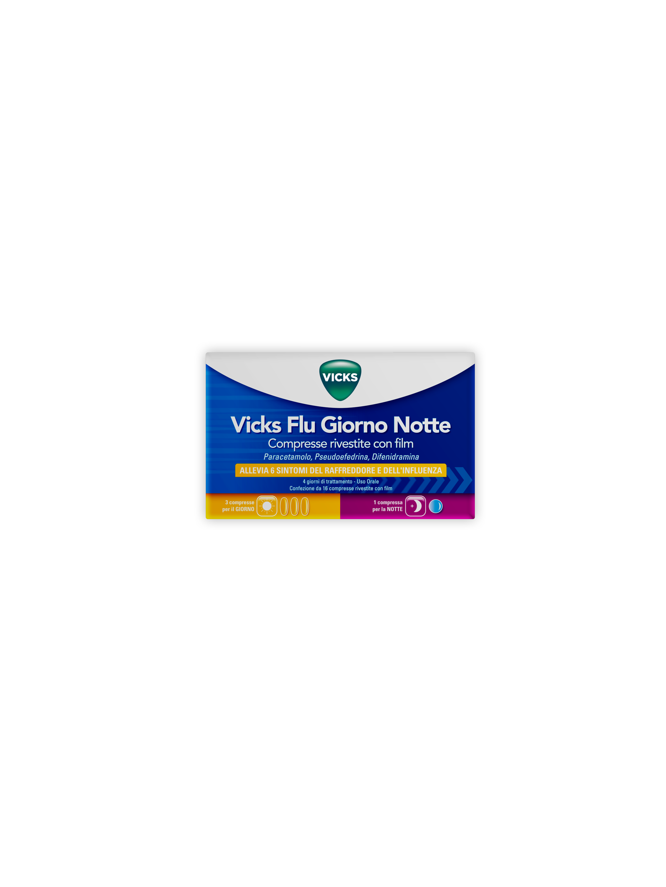 VICKS FLU GIORNO NOTTE*12+4CPR - Farmacia Nuova Dr.ssa Gabriella Catellani