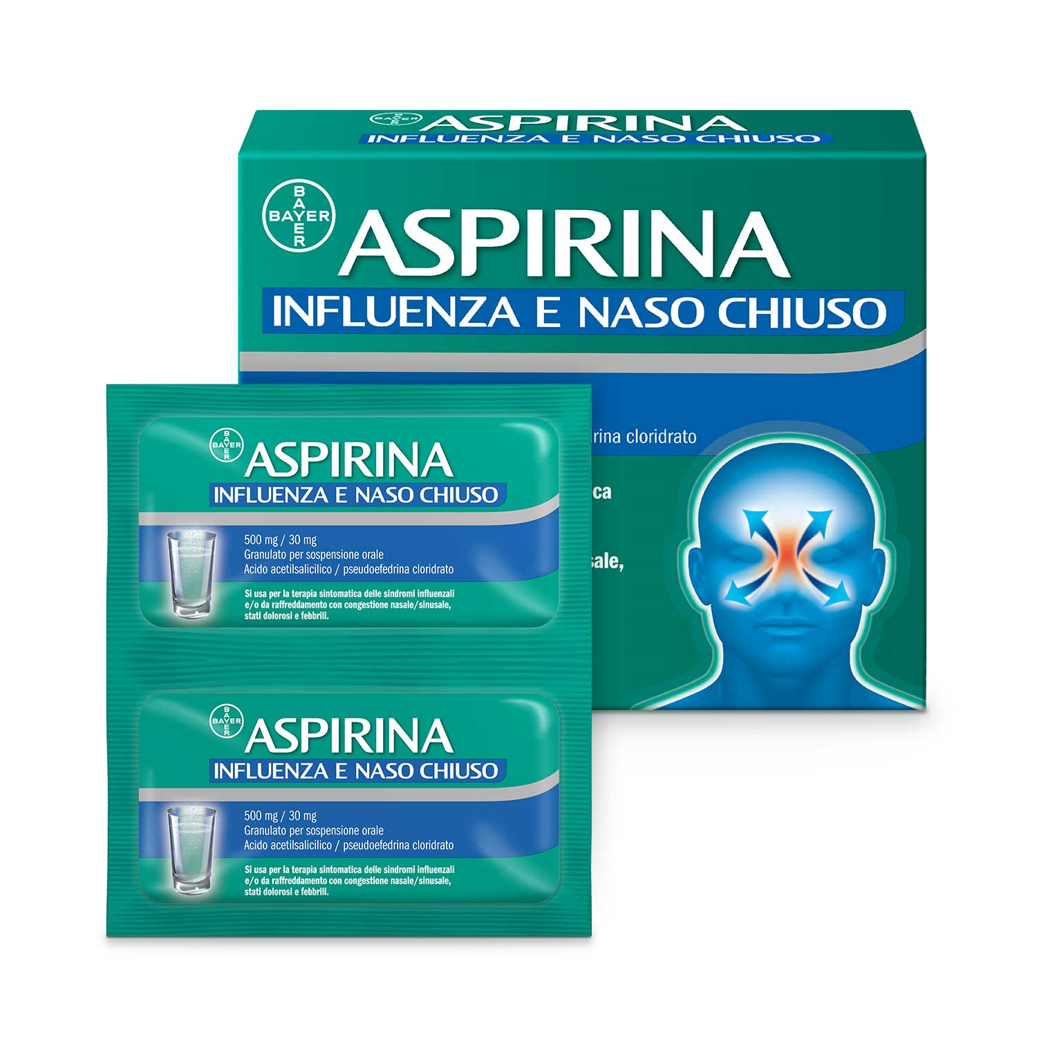 ASPIRINA INFLUENZA E NASO C*10 - Farmacia Nuova Dr.ssa Gabriella Catellani