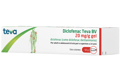 DICLOFENAC TEVA*GEL 60G 20MG/G - Farmacia Nuova Dr.ssa Gabriella Catellani