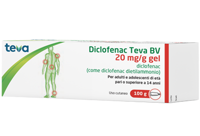 DICLOFENAC TEVA*GEL100G 20MG/G - Farmacia Nuova Dr.ssa Gabriella Catellani