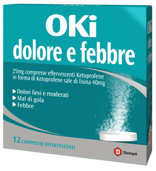 OKI DOLORE E FEBBRE*12CPR EFF - Farmacia Nuova Dr.ssa Gabriella Catellani