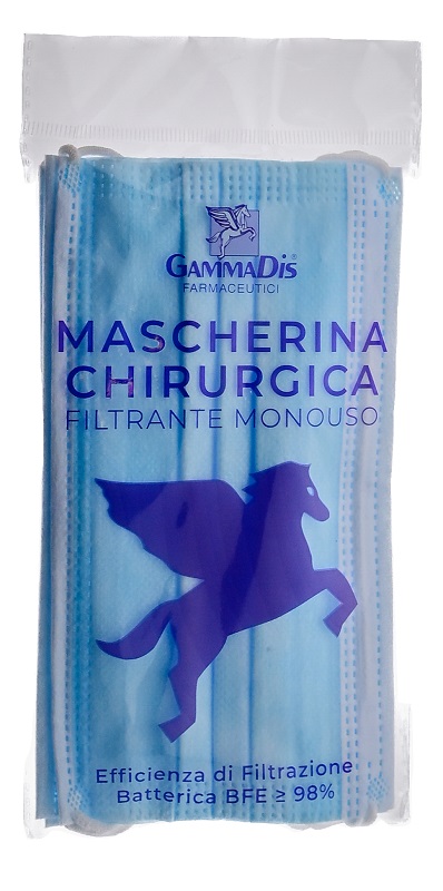 MASCHERINA CHIRURGICA 3 PEZZI GAMMADIS - Farmacia Nuova Dr.ssa Gabriella Catellani