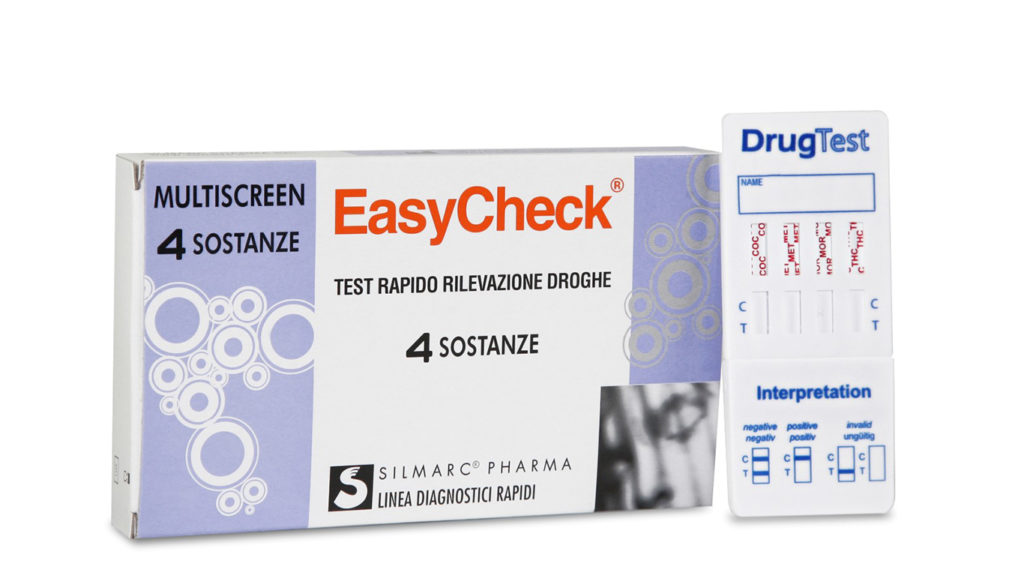 TEST RAPIDO SINGOLO O MULTIPLO PER RIVELAZIONE USO DI DROGHE STRIP EASYCHECK 4 SOSTANZE C - Farmacia Nuova Dr.ssa Gabriella Catellani