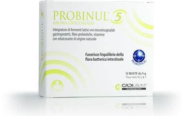 PROBINUL 5 12 BUSTINE 5 G AROMA CIOCCOLATO - Farmacia Nuova Dr.ssa Gabriella Catellani
