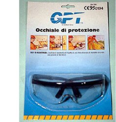 OCCHIALE DI PROTEZIONE LENTE INCOLORE MONOPEZZO CON RIPARO LATERALE ASTINE REGOLABILI - Farmacia Nuova Dr.ssa Gabriella Catellani