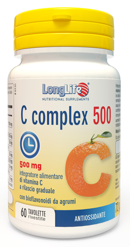 LONGLIFE C COMPLEX 500 TIME RELEASED 60 TAVOLETTE - Farmacia Nuova Dr.ssa Gabriella Catellani