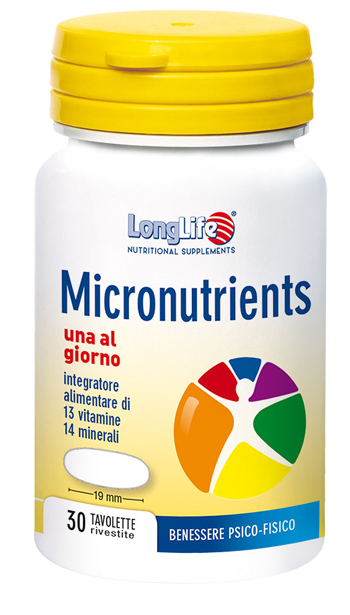 LONGLIFE MICRONUTRIENTS 30 TAVOLETTE RIVESTITE - Farmacia Nuova Dr.ssa Gabriella Catellani