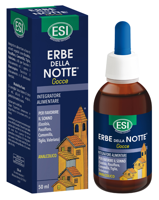 ESI ERBE DELLA NOTTE GOCCE ANALCOLICO 50 ML - Farmacia Nuova Dr.ssa Gabriella Catellani