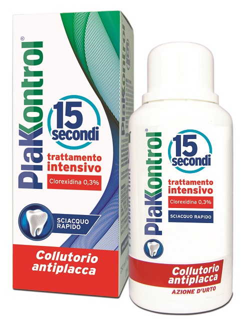 PLAKKONTROL 15 SECONDI COLLUTORIO 250 ML - Farmacia Nuova Dr.ssa Gabriella Catellani