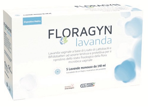 LAVANDA VAGINALE A BASE DI LATTOBACILLI LISATI FLORAGYN LAVANDA 140ML 5FLACONI - Farmacia Nuova Dr.ssa Gabriella Catellani