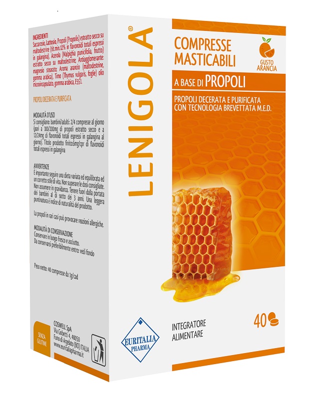 LENIGOLA COMPRESSE MASTICABILI ARANCIA 40 COMPRESSE - Farmacia Nuova Dr.ssa Gabriella Catellani