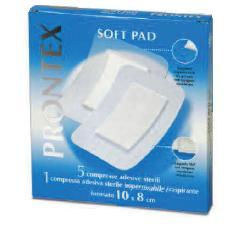 GARZA COMPRESSA PRONTEX SOFT PAD 10X8 CM 6 PEZZI (5 TNT + 1 IMPERMEABILE AQUA PAD) - Farmacia Nuova Dr.ssa Gabriella Catellani