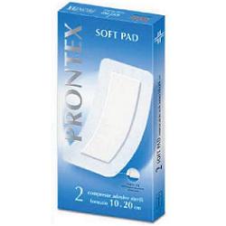 GARZA COMPRESSA PRONTEX SOFT PAD AUTOADESIVA 10X20CM 2 PEZZI - Farmacia Nuova Dr.ssa Gabriella Catellani