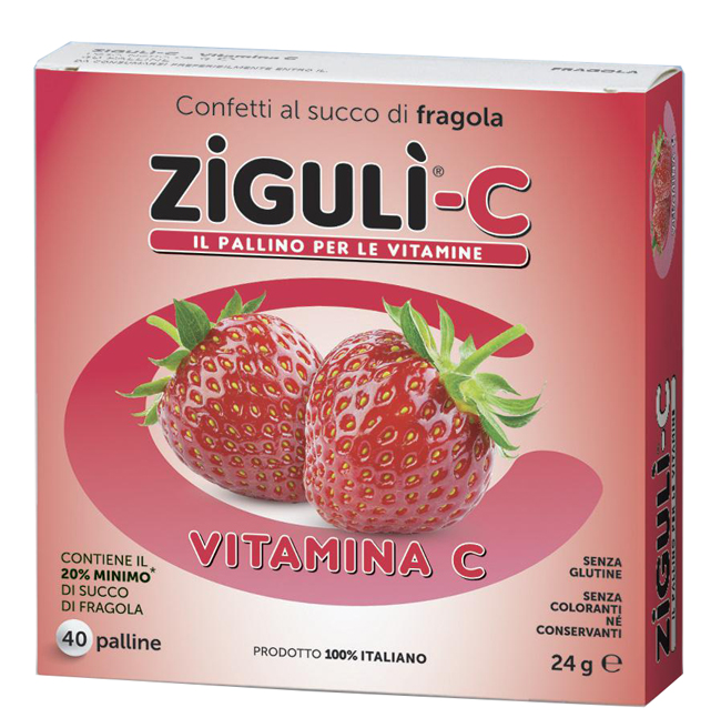 ZIGULI C FRAGOLA 40 CONFETTI 24 G - Farmacia Nuova Dr.ssa Gabriella Catellani