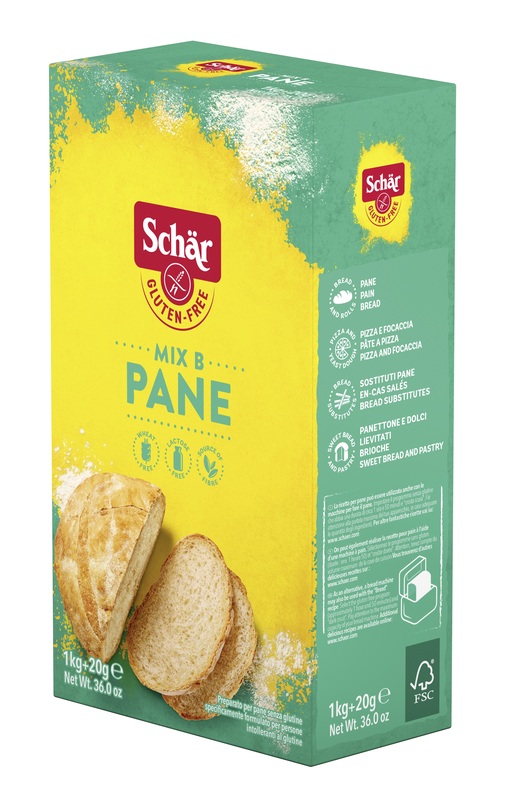 SCHAR MIX B PREPARATO PANE SENZA LATTOSIO 1 KG + 20 G - Farmacia Nuova Dr.ssa Gabriella Catellani