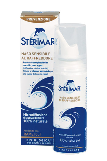 STERIMAR NASO SENSIBILE AL RAFFREDDORE ACQUA DI MARE SPRAY 100 ML - Farmacia Nuova Dr.ssa Gabriella Catellani