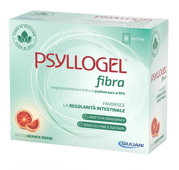 PSYLLOGEL FIBRA ARANCE ROSSE 20 BUSTINE - Farmacia Nuova Dr.ssa Gabriella Catellani