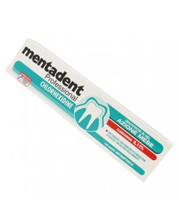 MENTADENT PROFESSIONAL DENTIFRICIO CHLOREXIDINE 020% 75 ML - Farmacia Nuova Dr.ssa Gabriella Catellani