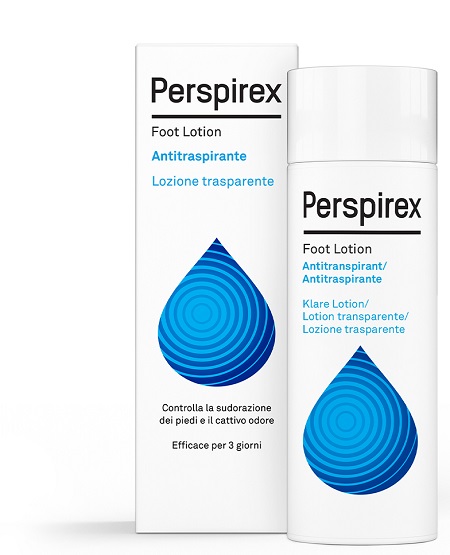 PERSPIREX FOOT LOTION ANTITRASPIRANTE LOZIONE TRASPARENTE SUDORAZIONE E CATTIVO ODORE PIEDI 100 ML - Farmacia Nuova Dr.ssa Gabriella Catellani