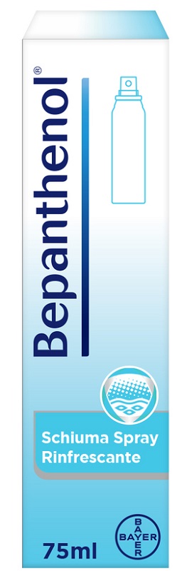 SCHIUMA SPRAY RINFRESCANTE BEPANTHENOL 75ML - Farmacia Nuova Dr.ssa Gabriella Catellani