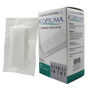 ICOPIUMA GARZA COMPRESSA IN TESSUTO NON TESSUTO ADESIVA 18X40 CM 12 PEZZI - Farmacia Nuova Dr.ssa Gabriella Catellani