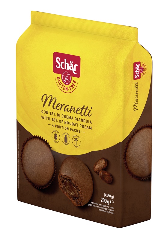 SCHAR MERANETTI CON CREMA GIANDUIA 4 PEZZI DA 50 G - Farmacia Nuova Dr.ssa Gabriella Catellani
