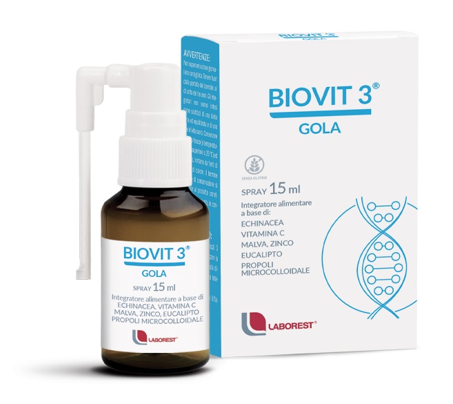 BIOVIT 3 GOLA 1 FIALA 15 ML SPRAY - Farmacia Nuova Dr.ssa Gabriella Catellani