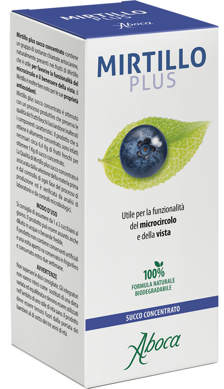 MIRTILLO PLUS SUCCO CONCENTRATO 100 ML - Farmacia Nuova Dr.ssa Gabriella Catellani