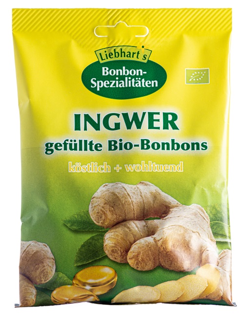 BONBONS ZENZERO BIO 100 G 18 CARAMELLE RIPIENE - Farmacia Nuova Dr.ssa Gabriella Catellani
