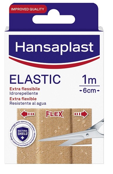 CEROTTO IN STRISCIA HANSAPLAST ELASTIC EXTRA FLESSIBILE 6 CM LUNGHEZZA 1 M 10 PEZZI - Farmacia Nuova Dr.ssa Gabriella Catellani
